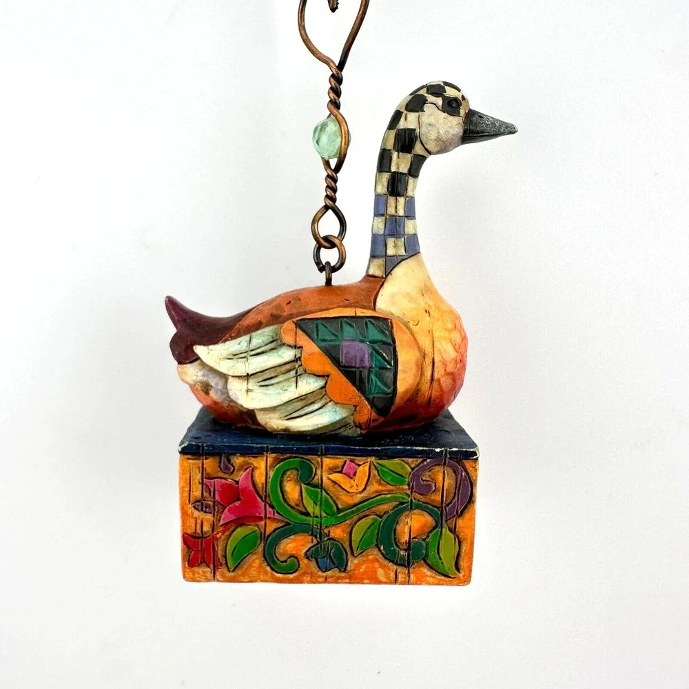 6 Geese Laying Jim Shore Heartwood Creek 12 Days of Christmas Ornament 2005